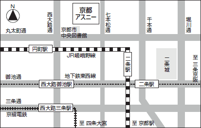 京都アスニー地図