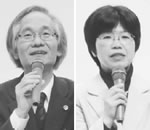 講演する小笠原弁護士と末永氏