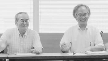 報告会での宗川氏（左）と小笠原弁護士