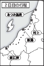  ２日目の行程